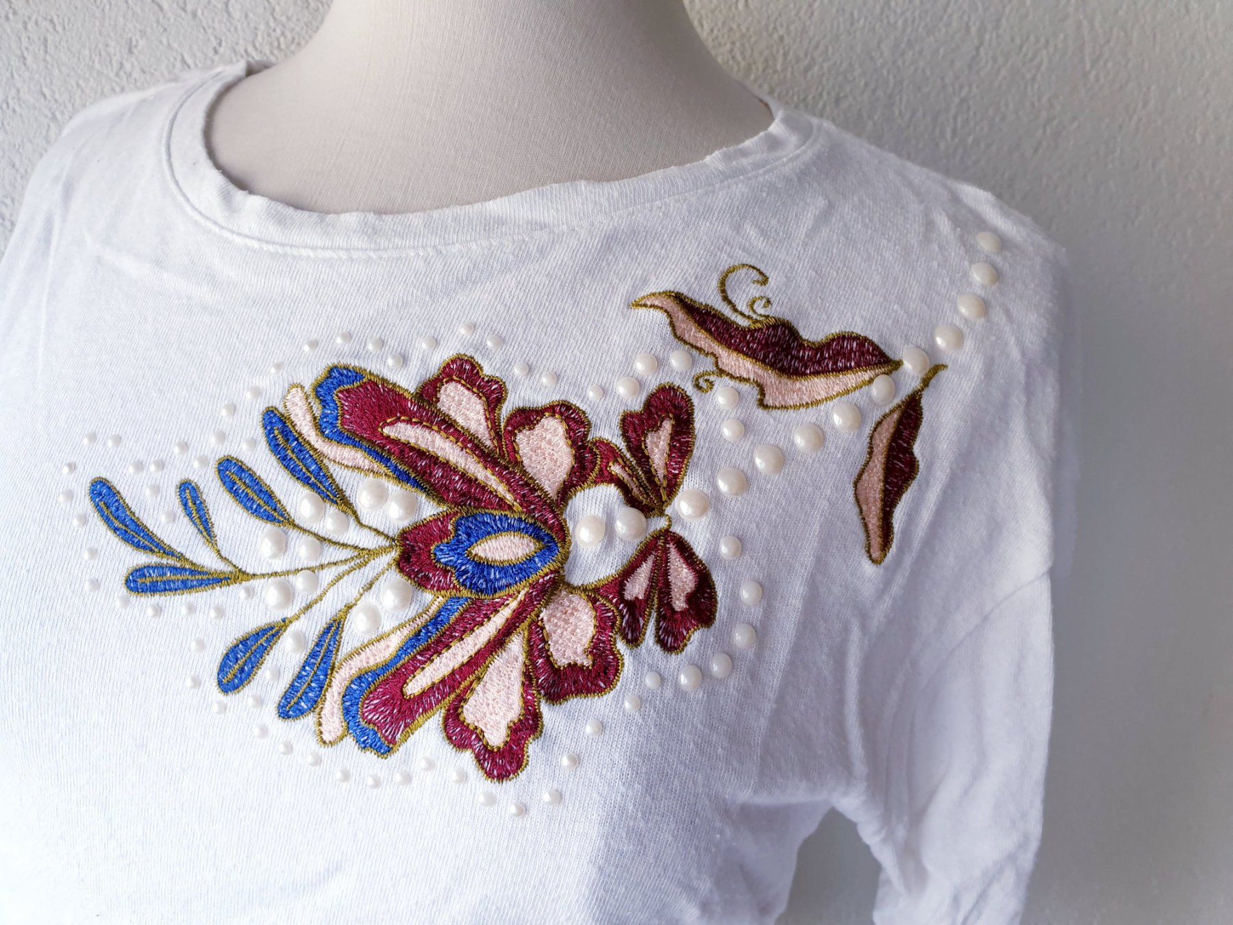 Maglioni & Felpe: VINTAGE SHIRT LANGARM PULLOVER M 38 STICKEREI PULLI TOP – Usato da Elsau venduto da the-colorful-side 3