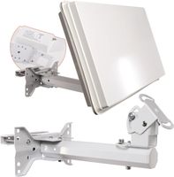 Flachantenne Single LNB Mini SAT Anlage Balkon & Wohnmobil