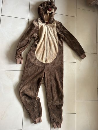 Overall pyjama déguisement renne 146-152 