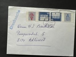 Brief mit Kehrdruckmarke 1989  (V701)