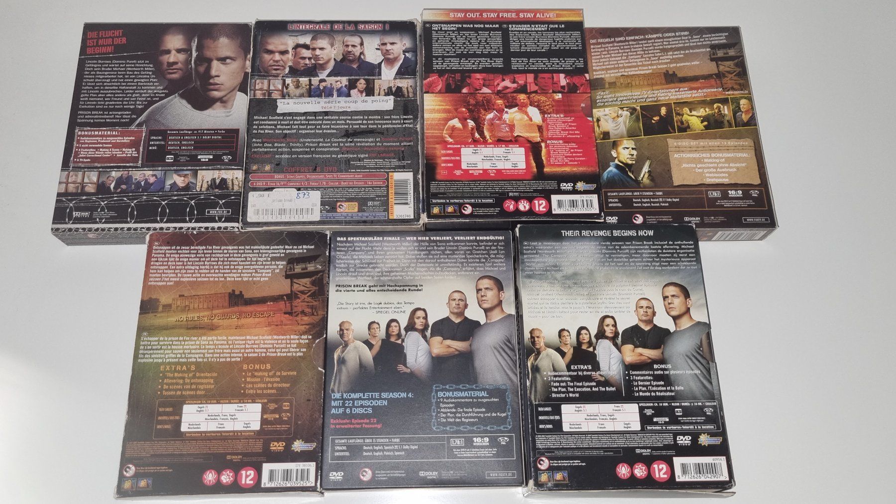 Tutti i DVDs: DVD: Prison Break - Staffel 1-4 – Usato da Ehrendingen venduto da Thomas_2 1