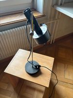 Vintage Tischlampe Schwarz/Chrom – verstellbarer Spot, 48 cm