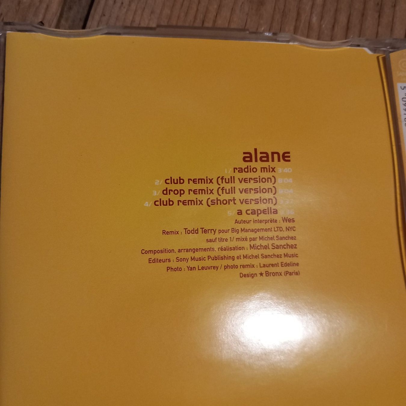 CDs: Wes - Alane Todd Terry Remixes CD Single – Gebraucht aus Ganterschwil von zaz_h9b6 3