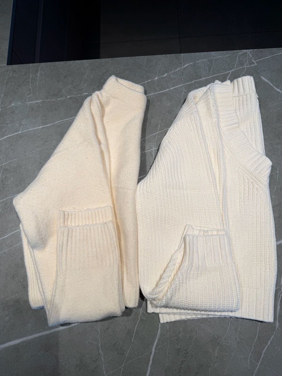 Kleiderpakete: 2 Pullover Zara und C&A Cremeweiss Grösse L – Gebraucht aus Kappel SO von Janni07