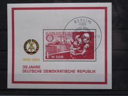 DDR 1984 Wohnungsneubau Block 78 gest