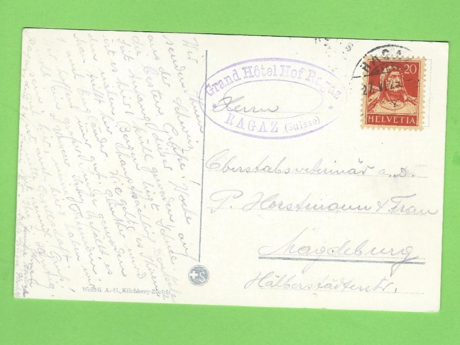 Cartoline postali: Ragaz gegen die Churfirsten – Usato da Zürich venduto da t24_de 1