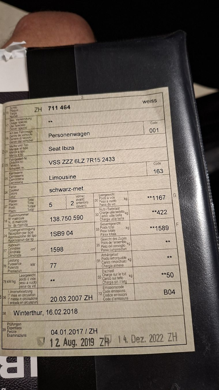 Seat Autos: Seat Ibiza – Gebraucht aus Buch am irchel von Hof277 4
