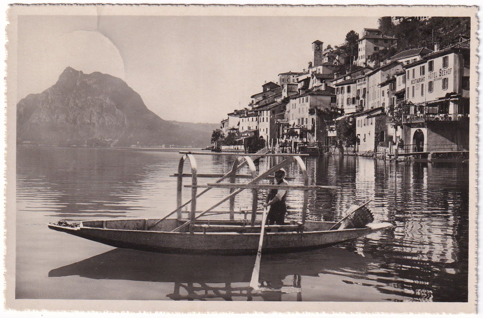 Cartoline postali: Gandria  Lago di Lugano  1948 – Usato da Cormoret venduto da Pascalll2001