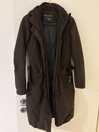 Manteau automne hiver parka Woolrich marron femme xs