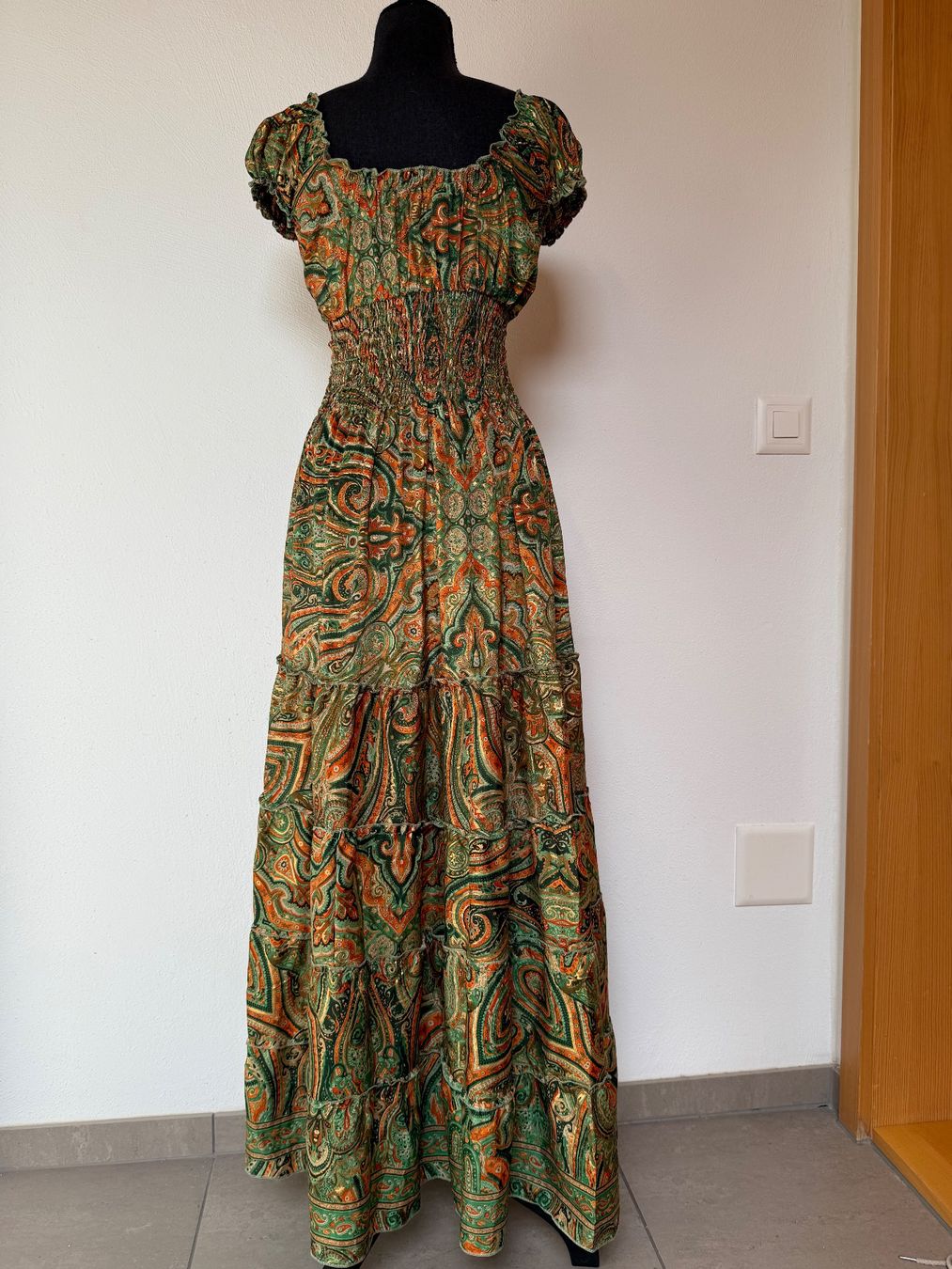 Vestiti: Boho Maxi Stufenkleid aus Seide – Nuovo (secondo la descrizione) da Sigriswil venduto da ck56 1
