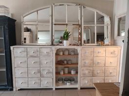 SCH330 Vintage Apothekerschrank Schubladenmöbel Sideboard