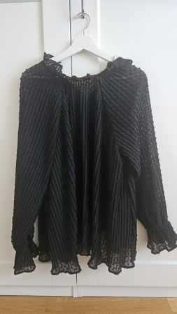 Elegante Damen Bluse H&M Transparent, schwarz, Gr. S