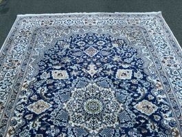 Perserteppich Nain mit Seide handgeknüpft  357x255cm 