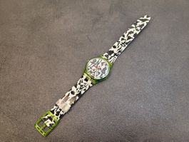 1991 Swatch 7. Edition Felice Varini Armbanduhr Sammler Uhr