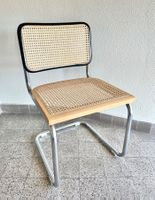 Freischwinger Stuhl mit Wiener Geflecht, Made in Italy