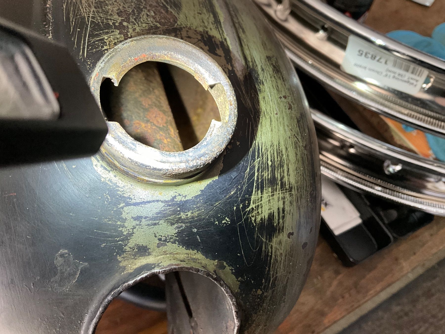 Sachs Accessori per altri veicoli: Mofa Sachs Rixe Benzintank – Difettoso da Nussbaumen AG venduto da Mustang66 6