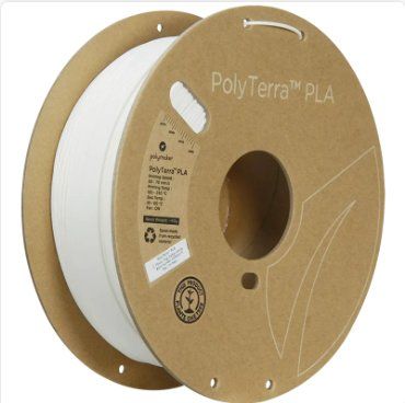 Filamento: Polymaker PolyTerra™ PLA Cotton White NEU – Nuovo e nell'imballaggio originale da Saas-Fee venduto da naciaa