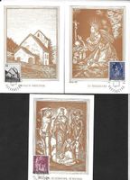 Liechtenstein 3 Pén Maximumkarten Serie 380-382 ET 9.12.1964