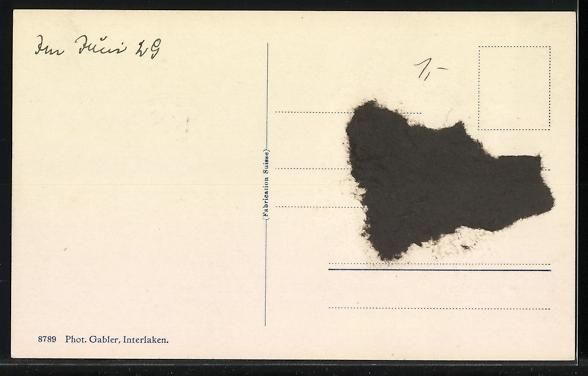 Cartes postales: AK Gsteig, Ortsansicht mit Bergpanorama – D'occasion à Berlin par bartko-reher 1