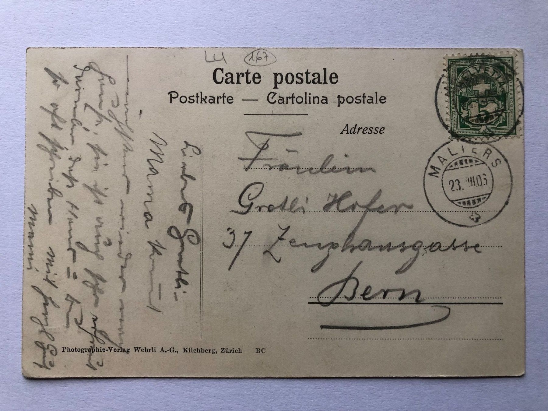 Ansichtskarten: Vitznau - gelaufen 1906 – Gebraucht aus Bassersdorf von F-104fan 1