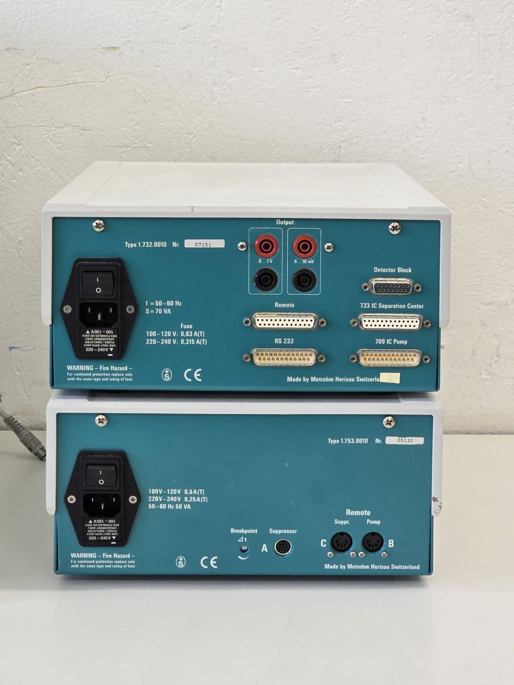 Tutte le macchine: 732 IC Detector, 753 Suppressor Module und 733 IC Separation – Usato da Niederdorf venduto da LeptonAG_Labor 3