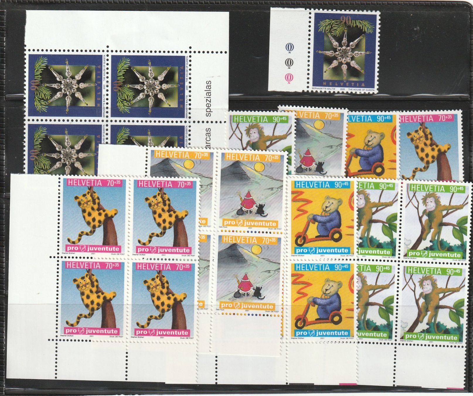 Alle Briefmarken: CH Frankaturware Diverses Viererblöcke – Gebraucht aus Rupperswil von Ema10 1