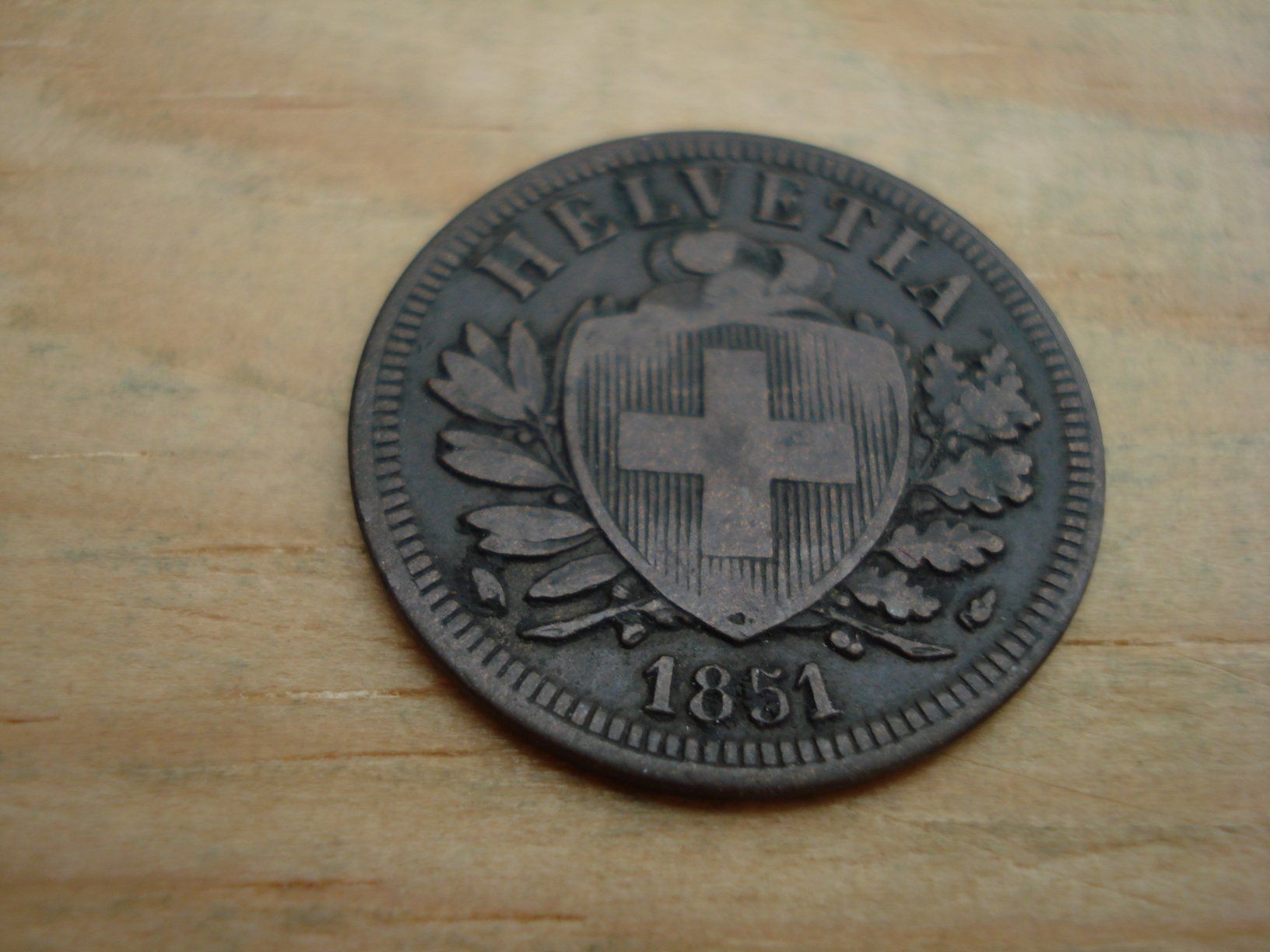 Tutti le monete: (D1) Départ 1 CHF 2 Rappen 1851 – Usato da Erlach venduto da Net-Coins 1