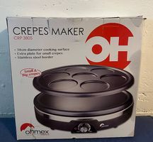 Ohmex Crêpes Maker CRP 3805 mit 2 Platten