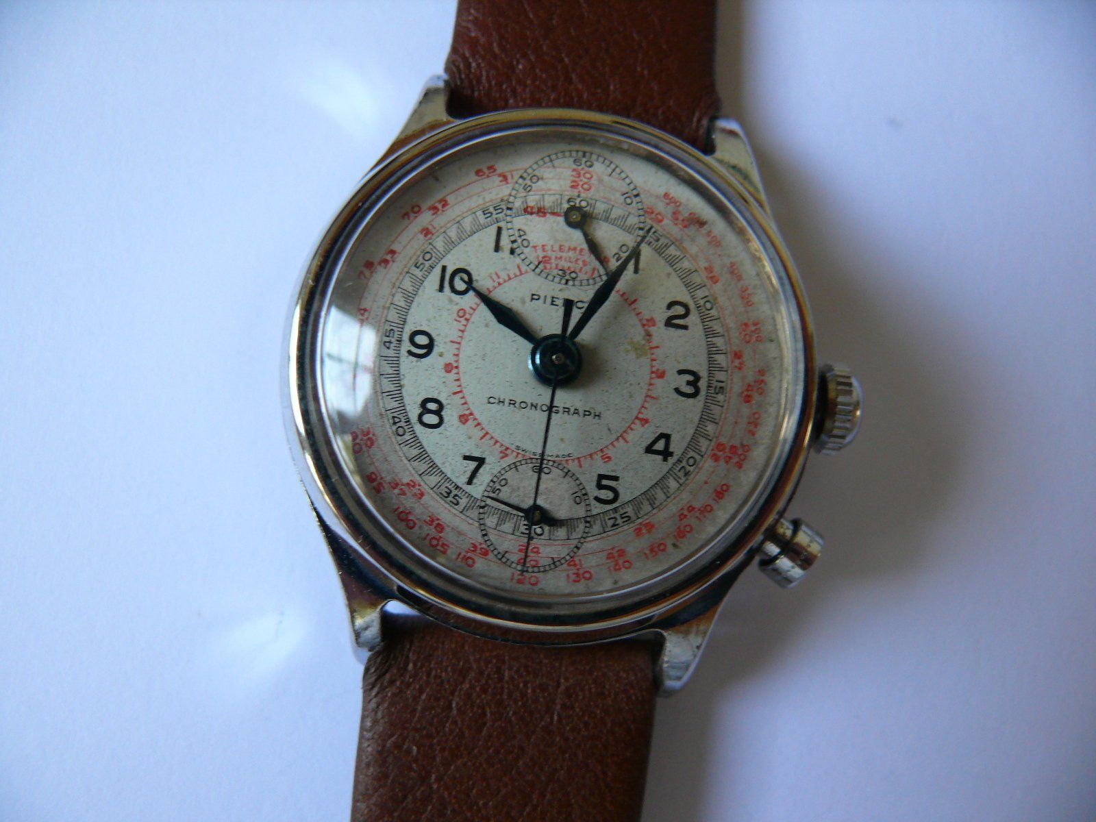 Orologi: PIERCE   CHRONOGRAPH     ca. 1940 – Usato da Murten venduto da AnakondA1946