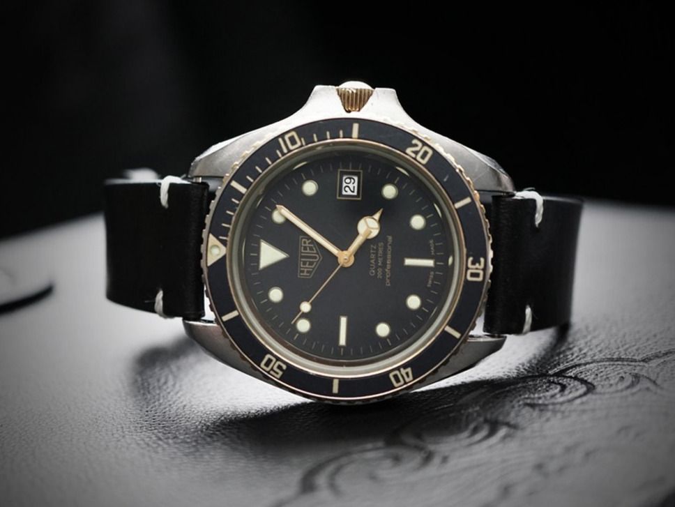 Heuer Professional 200m 980.021, monnin case, vintage 80s (Gebraucht ...