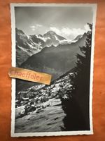 Vintage Postkarte Mürren & Gimmelwald mit Breithorn 