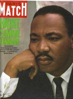 Paris Match - Dr Martin Luther King - 13 Avril 1968