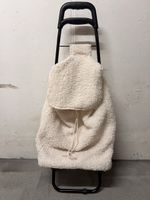 Einkaufstrolley mit Teddy Rucksack ecru neuwertig