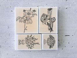 LaBlanche Stempelset Blumenbouquet 2 – 4-teilig