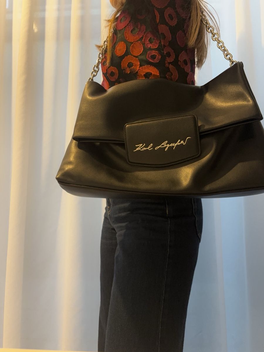 Karl Lagerfeld Borse da donna: Karl Lagerfeld - black shoulder bag – Usato da Zürich venduto da iri_27pl