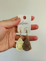 Paire de boucles d'oreilles Lovisa pendantes, couleur or