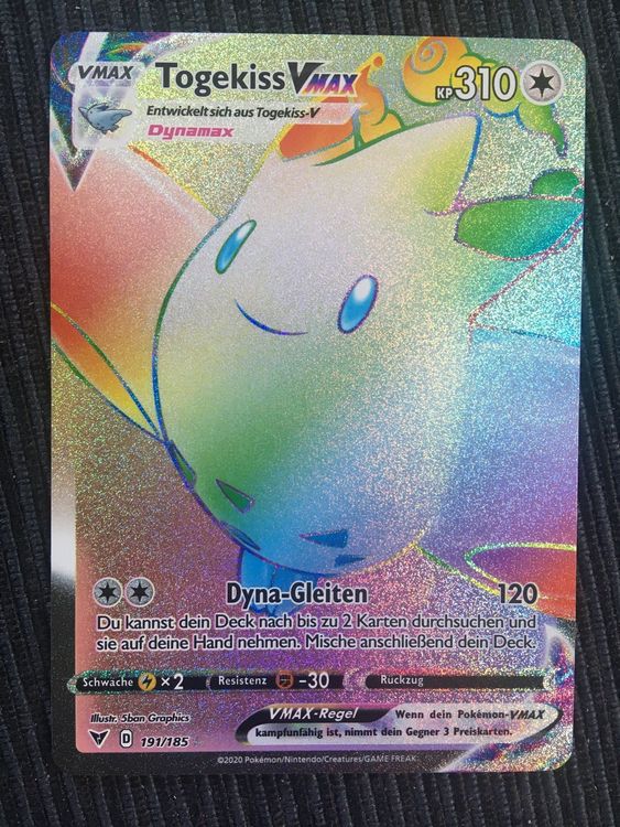 Pokemon Togekiss Vmax Rainbow Farbenschock Deutsch | Kaufen Auf Ricardo