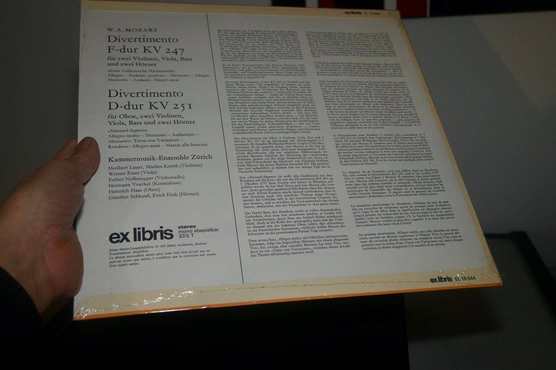 Dischi in vinile: NEU Mozart - Divertimenti NYFFENEGGER VERSIEGELT – Nuovo e nell'imballaggio originale da Pfaffhausen venduto da mono_rec 3