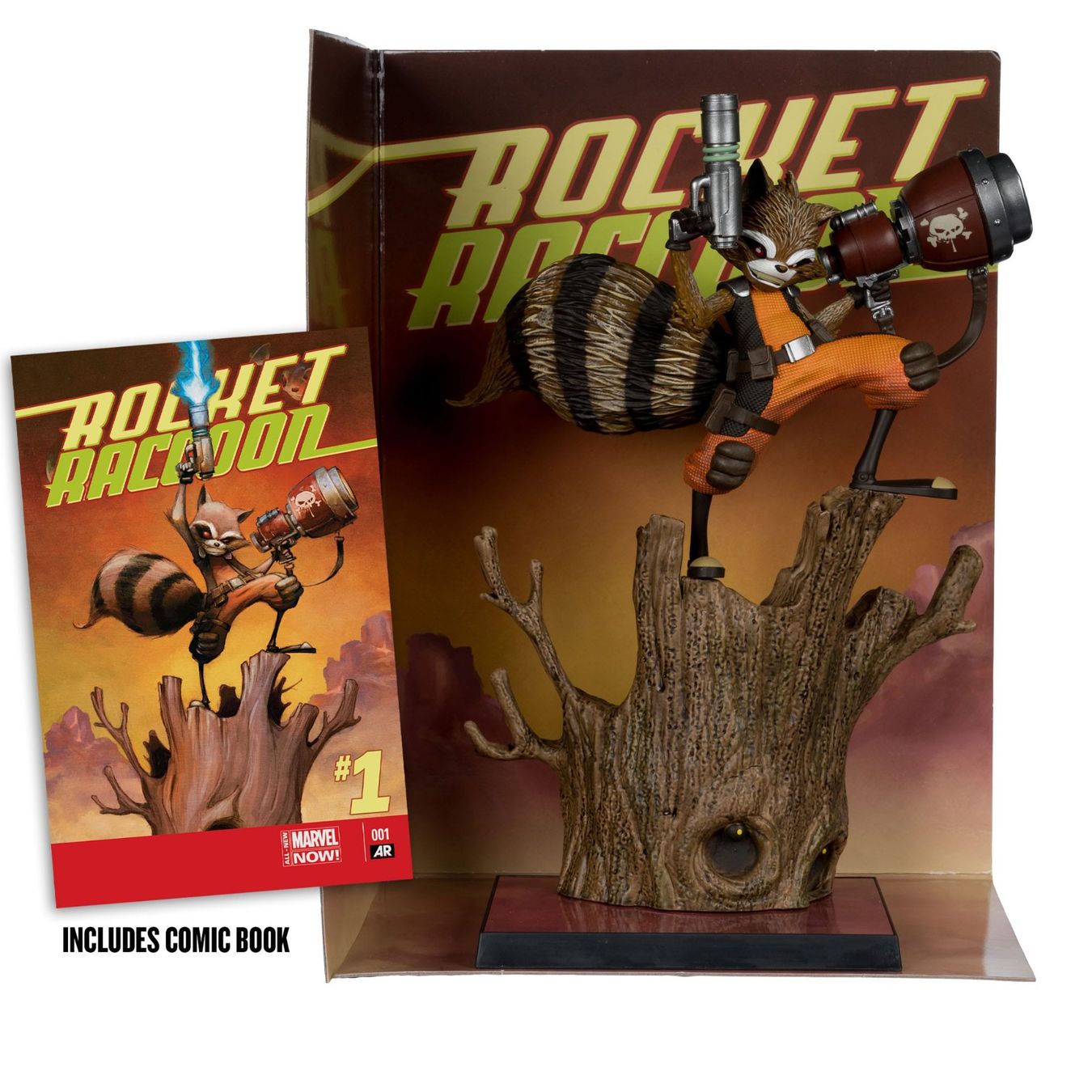 Statuette: Marvel Collection 1/6 Rocket Racoon A Chasing Tale #1 18 cm – Nuovo e nell'imballaggio originale da St-Imier venduto da ATTAKSHOP 1