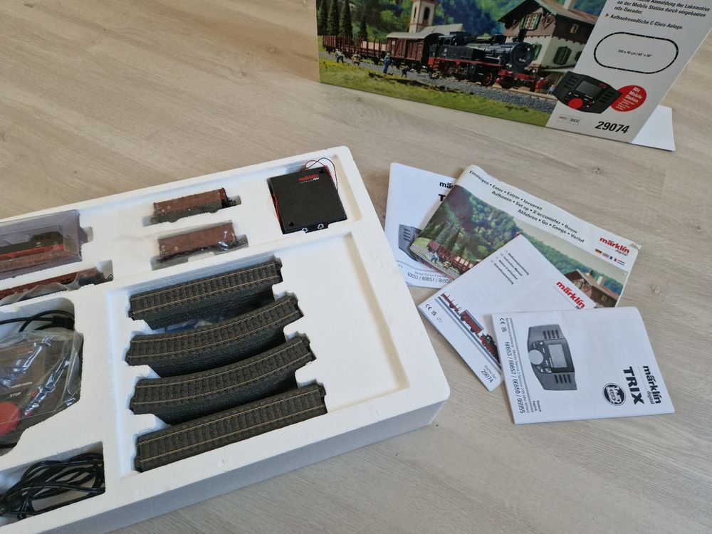 Kit Démarrage Digital Märklin Train Marchandises - Locomotive BR 74 Époque III Avec Décodeur Mfx - Voie H0 230V