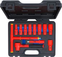 VDE-Steckschlüssel-Satz, Hochvoltwerkzeuge (3/8"), 7 - 22 mm