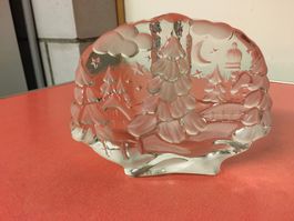 Briefbeschwerer oder Blockvase,Original Walther Glas Germany