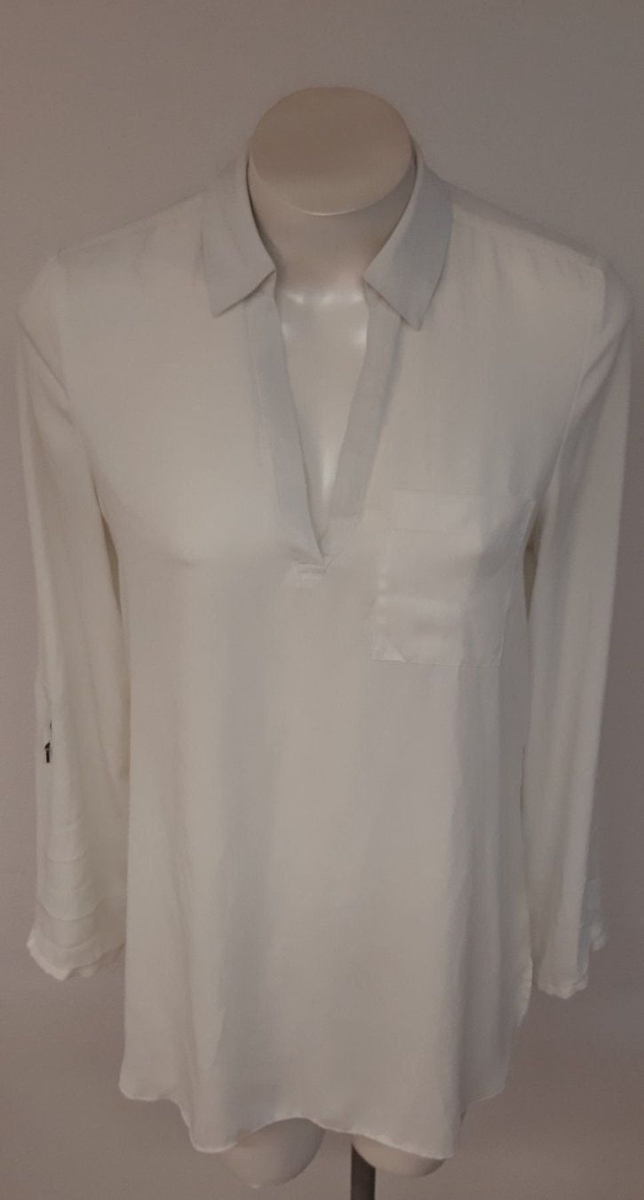 Top: YESSICA Bluse V-Ausschnitt Weiss Gr.38 – Nuovo (secondo la descrizione) da Seuzach venduto da VT-Collections2 1