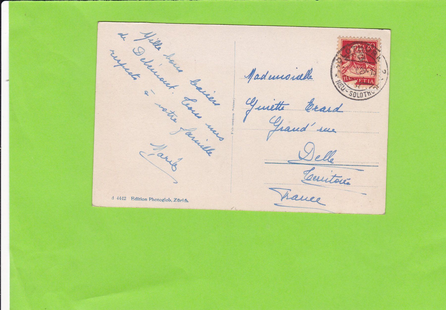 Cartoline postali: Solothurn-Rötibrücke – Usato da St. Peterzell venduto da neckertal 1