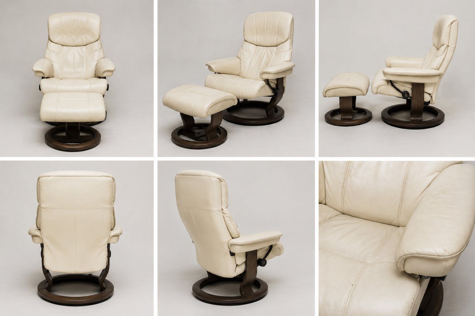 Sessel: Fauteuil relax pivotant crème avec repose-pieds – Gebraucht aus Aclens von xab_vq7m