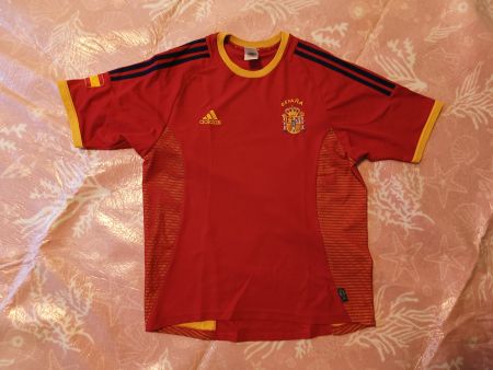 Adidas Spanien Fussball Trikot Gr M rot/gelb