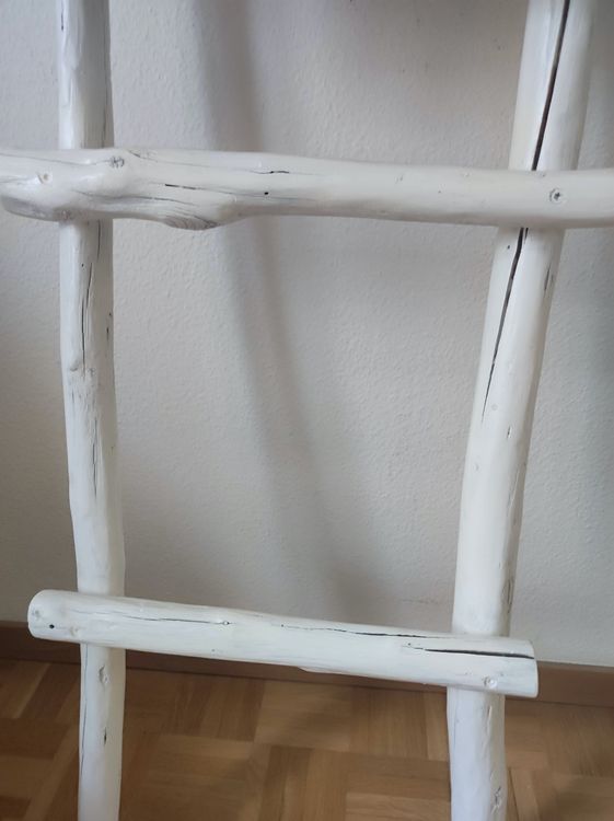 Weisse Holz Deko Leiter Kaufen auf Ricardo