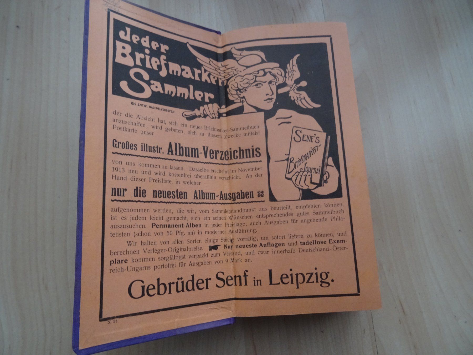 Libri: Postwertzeichen-Katalog 1914 Gebrüder Senfs, Leipzig – Usato da Lupfig venduto da Buerkli20 4