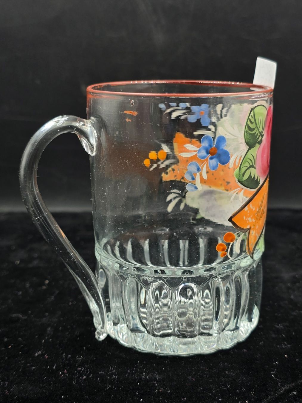 Bicchieri: Antiker handbemalter Glasbecher – Usato da Rorschacherberg venduto da snOOpydOg11 8