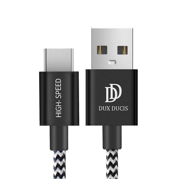 Geflochtenes USB-C Ladekabel - 2 M, 20AWG, Schnelles Laden Bis 3A+, Schwarz